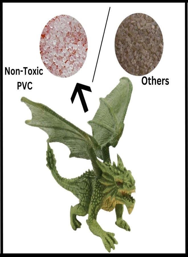 Mallexo مجموعة ألعاب ديناصورات وتنانين من مادة PVC عالية الجودة من ماليكسو للأطفال، مجموعة حيوانات متوسطة وصغيرة الحجم، مجموعة مجسمات ديناصورات متنوعة، هدايا عيد ميلاد متوسطة الحجم، حيوانات سفاري، حيوانات الغابة، بيض الديناصورات (عالم التنانين). - Image 5